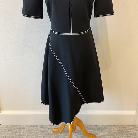 NWT Stella McCartney Asymmetric Top-Stitched Dress - Picture 7 of 15